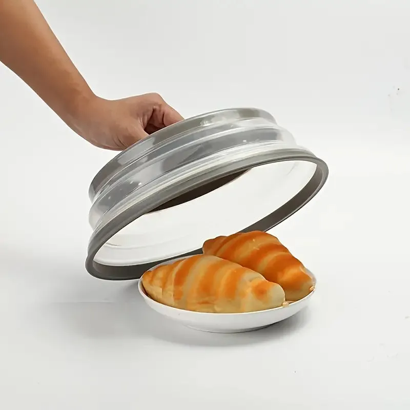 10.5 inch Collapsible Food Plate Lid Cover