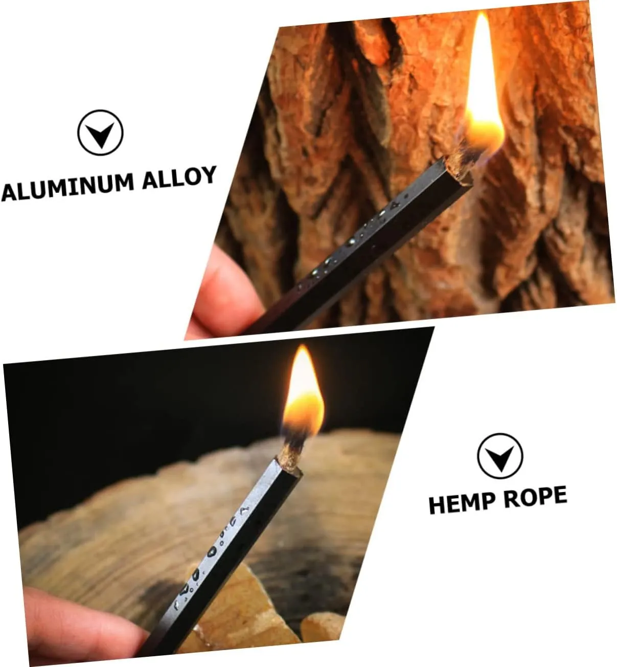 12 Pcs Wax-Soaked Kindling Hiking Supplies Portable BBQ Travel Stuff Camping Fire Starter Kit Hiking Fire Starter Kit Sleeve Tinder Flammable Cord Practical Ropes Wick