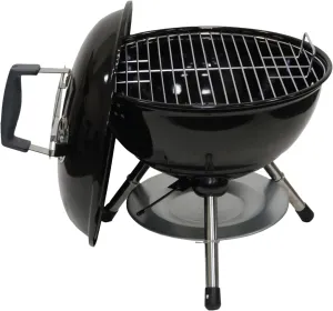 14.5" Portable Charcoal Barbecue Grill with Adjustable Air Vent, 141 SQ. In Cooking Area, Table Top Grill for Camping, Outdoor Cooking, Patios, and More - 810-23001