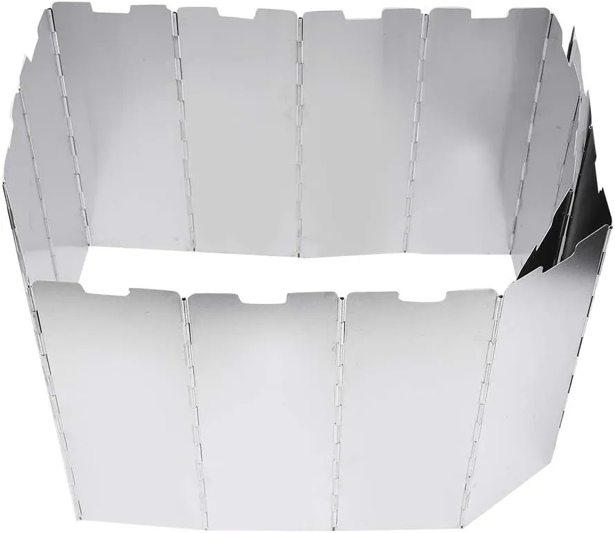 16 Piece Portable Aluminum Alloy Cassette Furnace Stove with Head Windshield for Outdoor Picnic Camping
