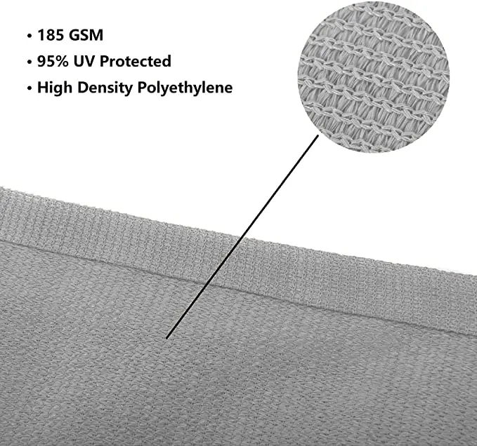 16' x 20' Sun Shade Sail Rectangle Canopy,