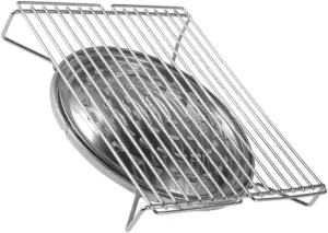 1Pc Portable Bbq Grill Stainless Steel Outdoor Gas Burner for Camping for Skewers Shish Kebab and More Compact Design for and Transport