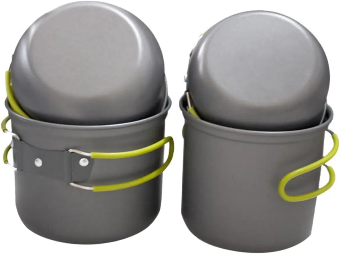 1Set Outdoor Cookware Handle Pot for Hiking Camping and Picnic Lightweight Cooking Utensil for People Easy to Clean Versatile and Durable Cookware