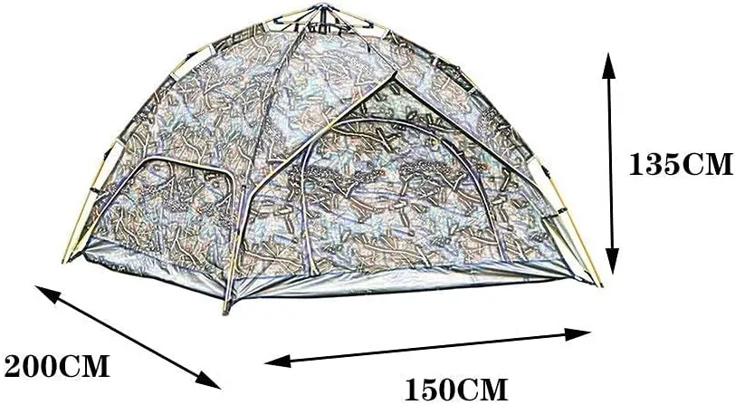 2 Person Rainproof Camping Tents, Pop-Up Dome Camping Tent, Foldable and Breathable Tents, Anti-Mosquito and Protection, Outdoor Camping and Hiking