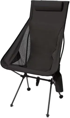 2pcs Camping Chair Recliner Portable Beach Chair Lounger Foldable for Adults with Headrest Cup Holder Storage Bag Lawn Chair for Outdoor Fishing Picnic Garden Sports Patio, Black