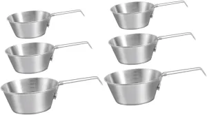 2sets Collapsible Camping Bowl Set Stainless Steel Mixing Bowls Folding Utensils Ice for Outdoor Cooking 3pcs*2