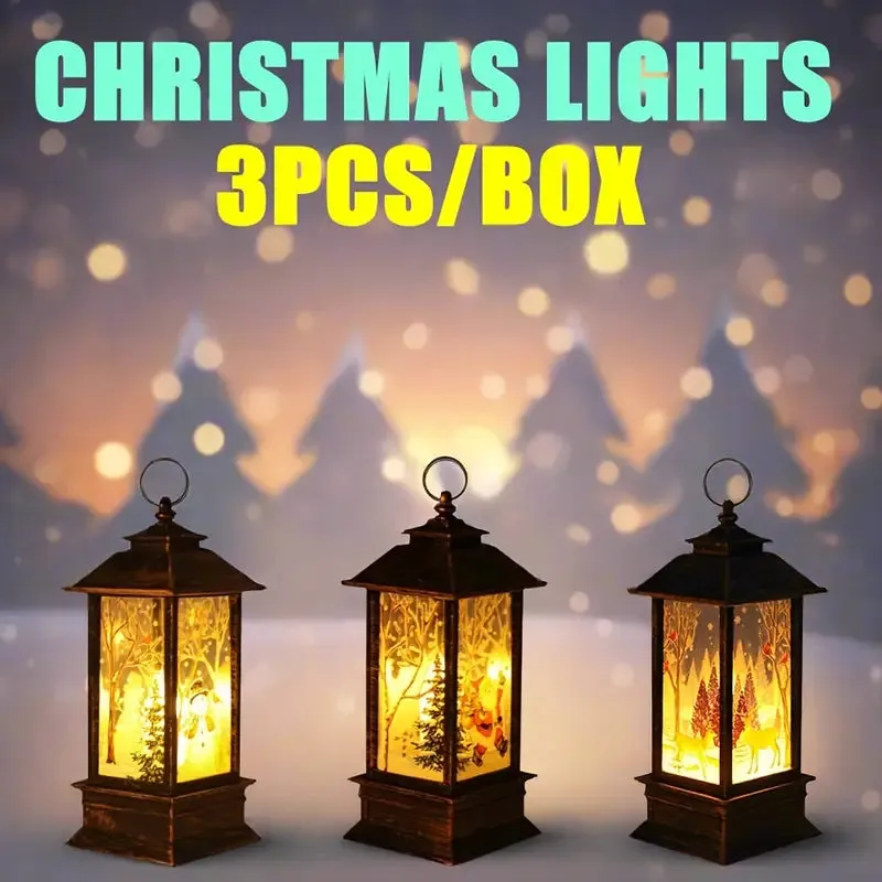 3 Piece Christmas Decoration Lanterns