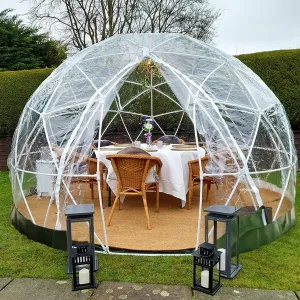 3.6m/12ft Dome House Camping Tent,Garden Dome Igloo Clear Bubble Tent Outdoor,Thicken PVC Waterproof Cover,Water Proof Breathable,for Sports, Camping, Garden
