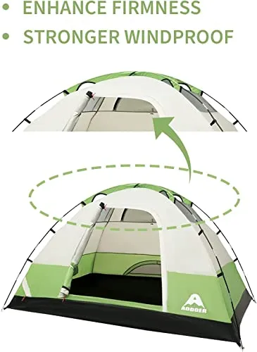4 Person Tents for Camping Ventilated Removable Instant Tent, Set up Dome Tent 4 Seasons for Outdoor Camping, Hiking, Fishing