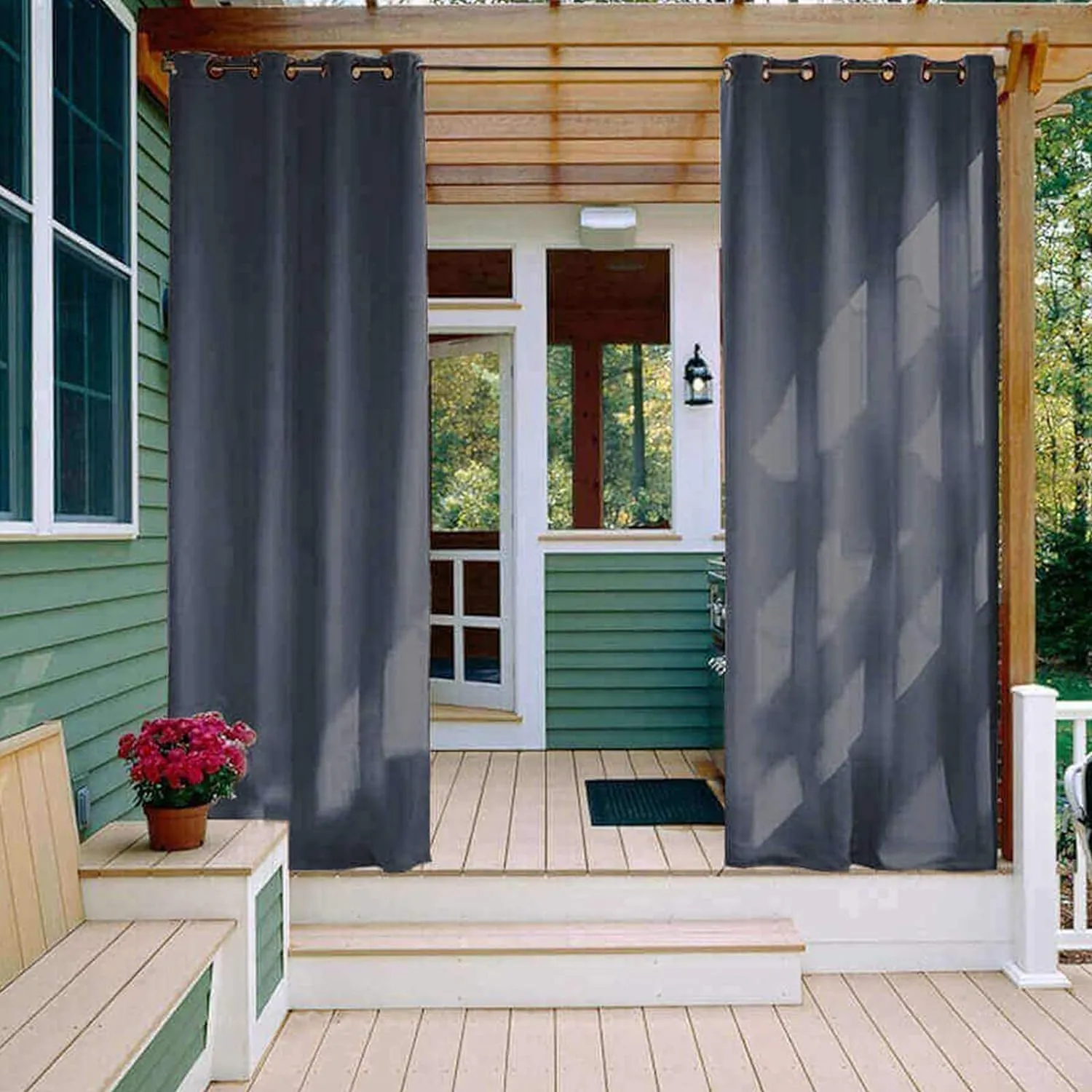 4Yard (144x60inch) Marine Outdoor/Indoor Awning Canvas Fabric 600 Denier Waterproof Material with PVC Coating, Anti-UV Blocks Heat, Reduce Glare for Boat Tent Shading Cushion, Gray