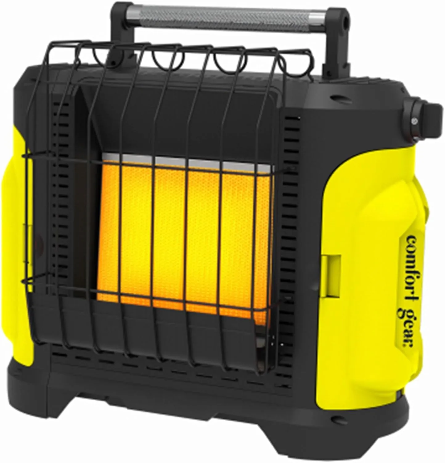 5,500-10,000 BTU Indoor-Safe Portable Propane Radiant Heater, Compact Heater for Job Sites & Recreation, Easy Carry Handle, Heats Up to 250 Sq Ft