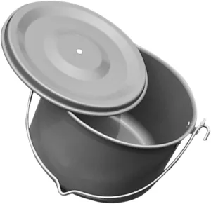 6-8 Person Camping Cooking Pot Cast Lid for Outdoor Adventures BBQ Hiking
