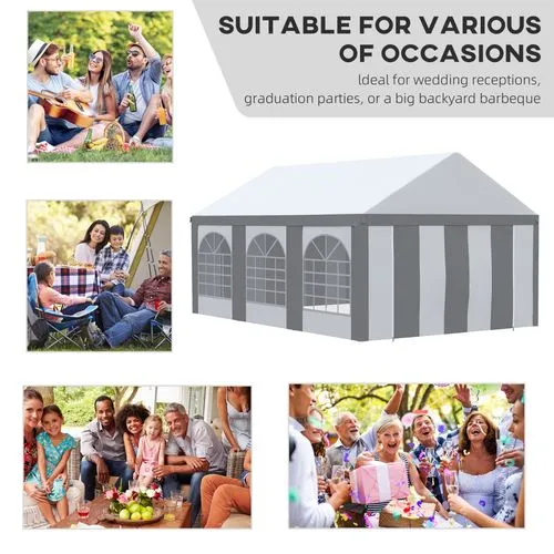 6 x 4m Party Canopy – Spacious Shelter for Up to 24 Guests