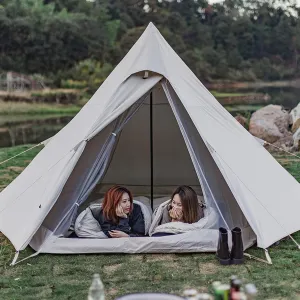 6/12 Person Camping Tent with Porch, Instant Tent, Large Family Cabin Tents with 2 Rooms, Double Layer Glamping Tent with Rainfly for Outdoor,Picnic,Camping