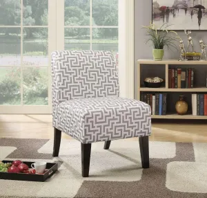 ACME Ollano Accent Chair, Gray Fabric