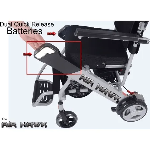 Air Hawk Foldable Lightweight Power Wheelchair