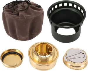 Alcohol Stove, Portable Alcohol Trangia Alcohol Stove with Extended Handle for Camping Picnic (Dark Green)