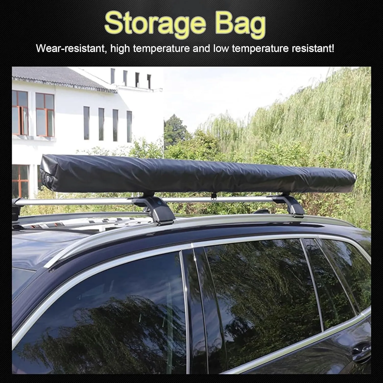 AMNOOL SUV Car Awning Truck UV 50  Removable Campaign Store On The Shadow Shelter PU3000 Mm for Open -Air Camping Travels (Size: 200 X 250cm (79in X 98in))