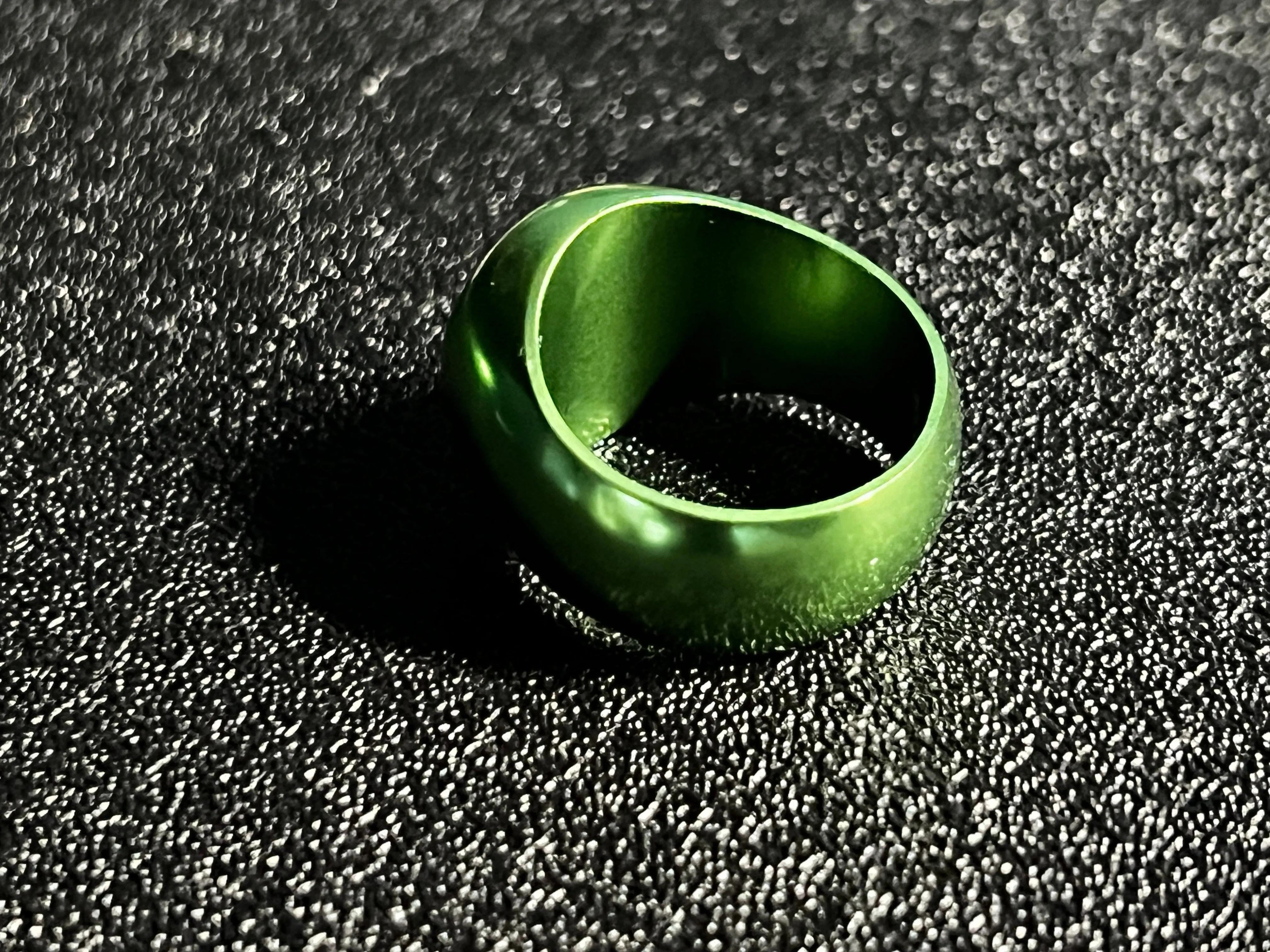 Anodized Green Willpower Ring