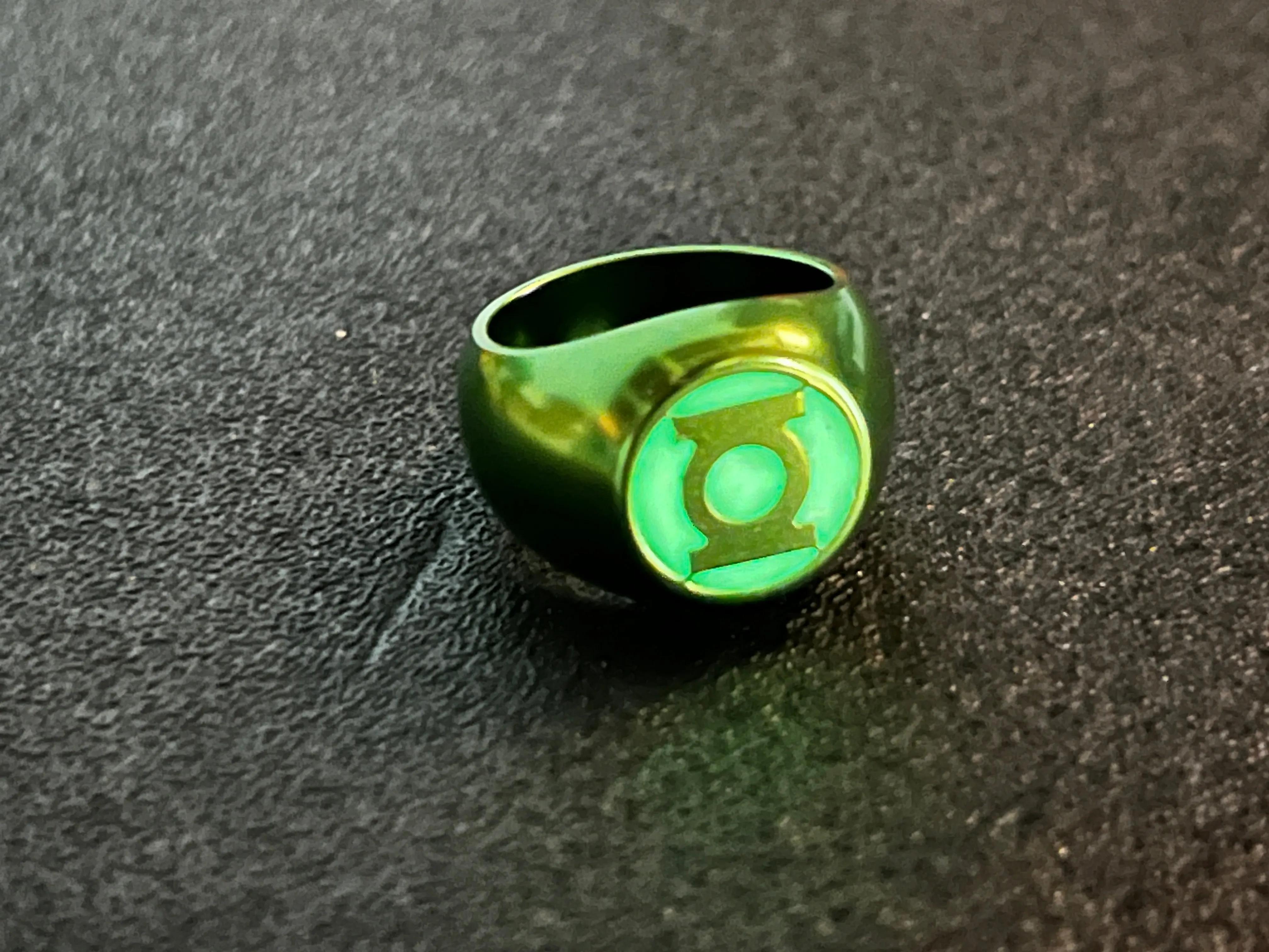 Anodized Green Willpower Ring