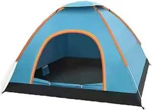 Automatic Setup Tent Large Capacity Waterproof Rainproof Tent for Outdoor Camping Traveling (1‑2 Person Single Door No Skylight)