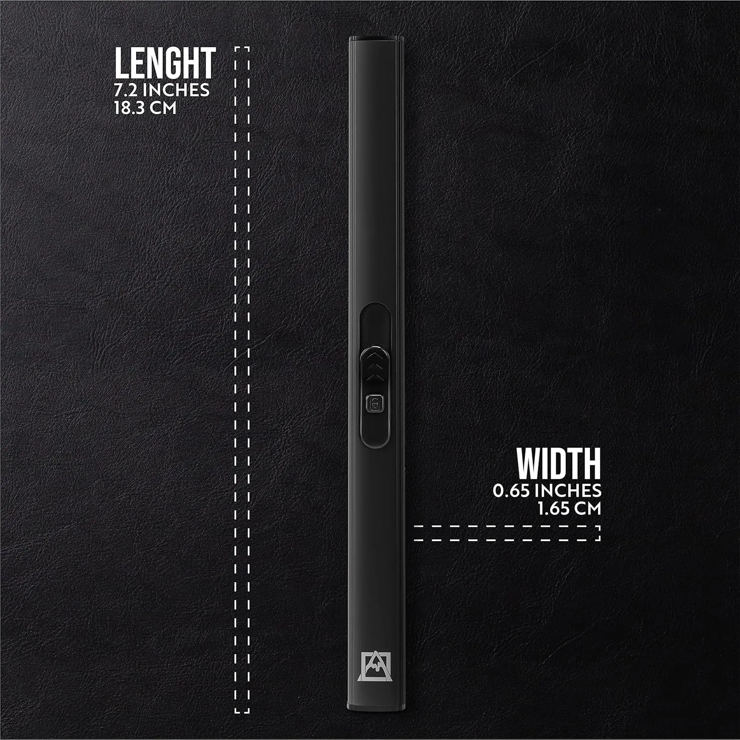 Avalanche Slim Arc Lighter Extra Reach Electric Lighter | Fuel-Free Rechargeable Lighter with USB for Indoor and Outdoor Use | Black