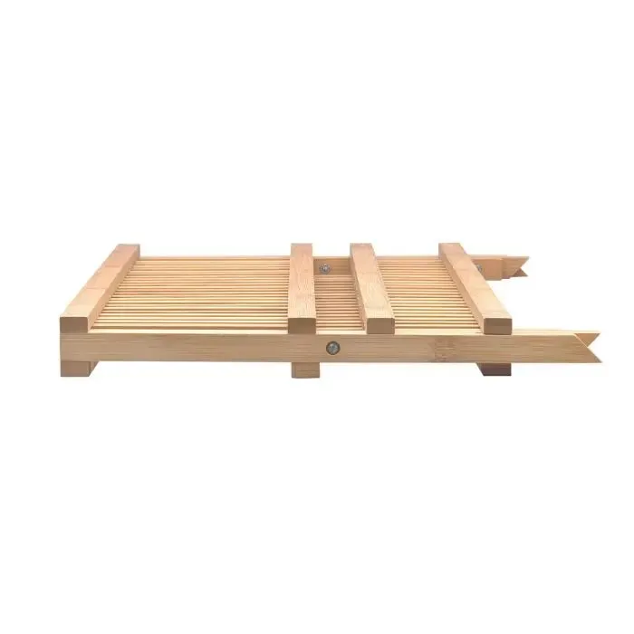 Bamboo Foldable Compact Dish Drying Rack