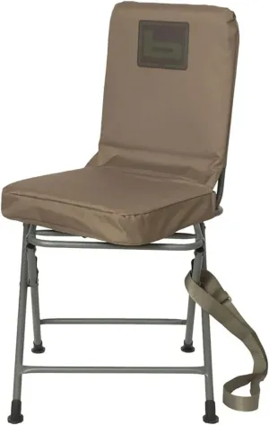 Banded Swivel Blind Chair – 360° Silent Rotation, Adjustable Legs, Padded Seat for Hunting (Marsh Brown, Tall)