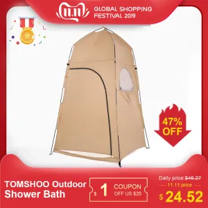 Bath Tent Multi-device compatible Shower tent Fitting Toilet Privacy Beach Timely shipping outdoor Outdoor Room 2019 Portable for camping TOMSHOO Shelter Changing