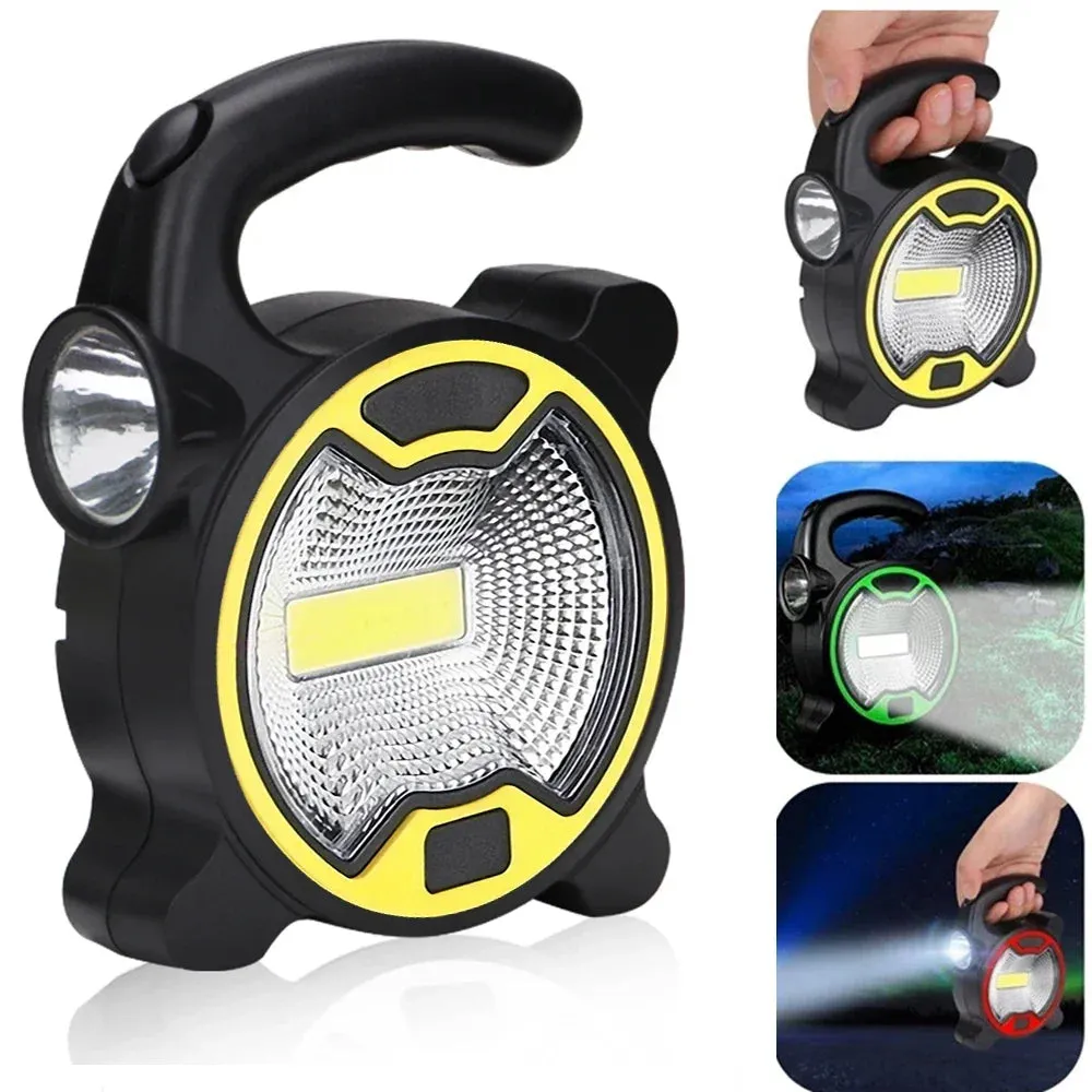Battery Powered Portable COB LED Work Light Handheld Lantern