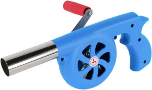Bbq Air Fire Blower Hand Cranked Outdoor Fan Tool for Efficient Barbecue Blowing for Camping and Picnics Convenient Fire Starter Accessory with Distance Safety Feature