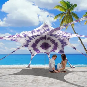 Beach Tent Canopy Pop Up Shade Sun Shelter 10x10ft Portable Family Sunshade UPF50  with 8 Sandbags-2 Sand Shovel-Easy Foldable Pole-Pole Anchor-Ground Pegs-Carrying Bag for Outdoor Camping