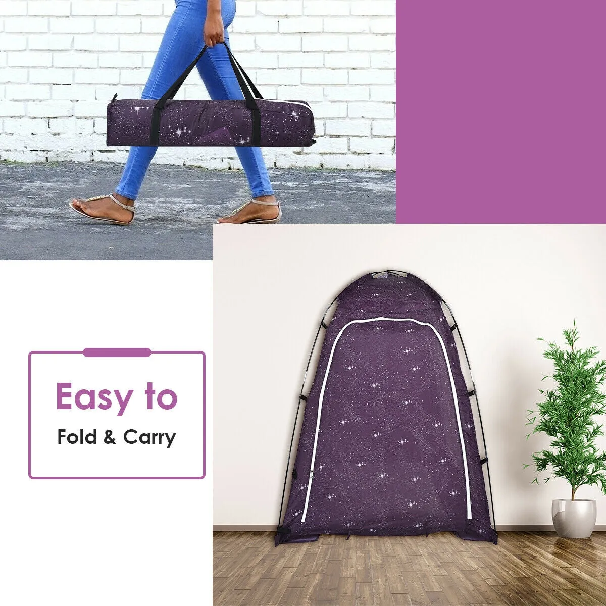 Bed Tent Indoor Privacy Play Tent on Bed with Carry Bag