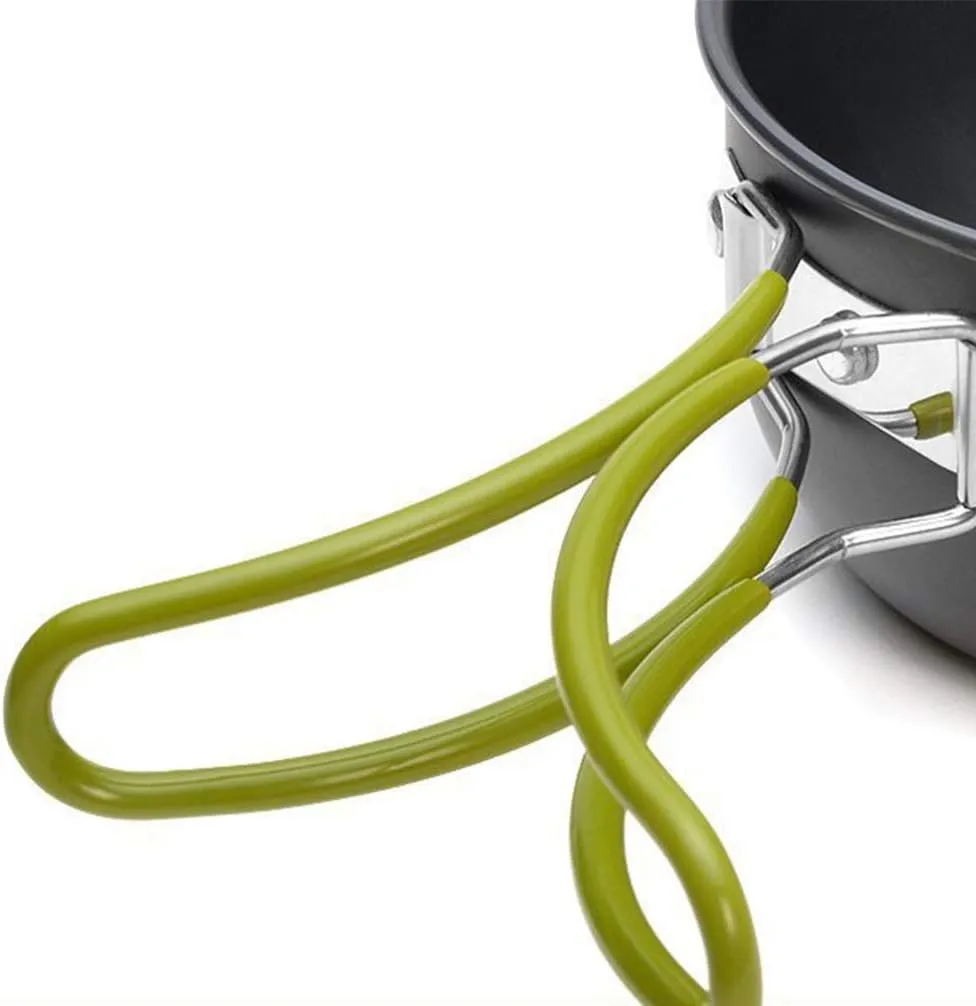 BESPORTBLE 2 Sets Camping Pan Set Aluminum Alloy Cooking Pot Backpack Travel