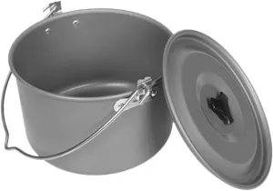 BESPORTBLE Camping Cooking Pot Large Capacity Aluminum Pot Lid for Family Outings Hiking and Outdoor Activities