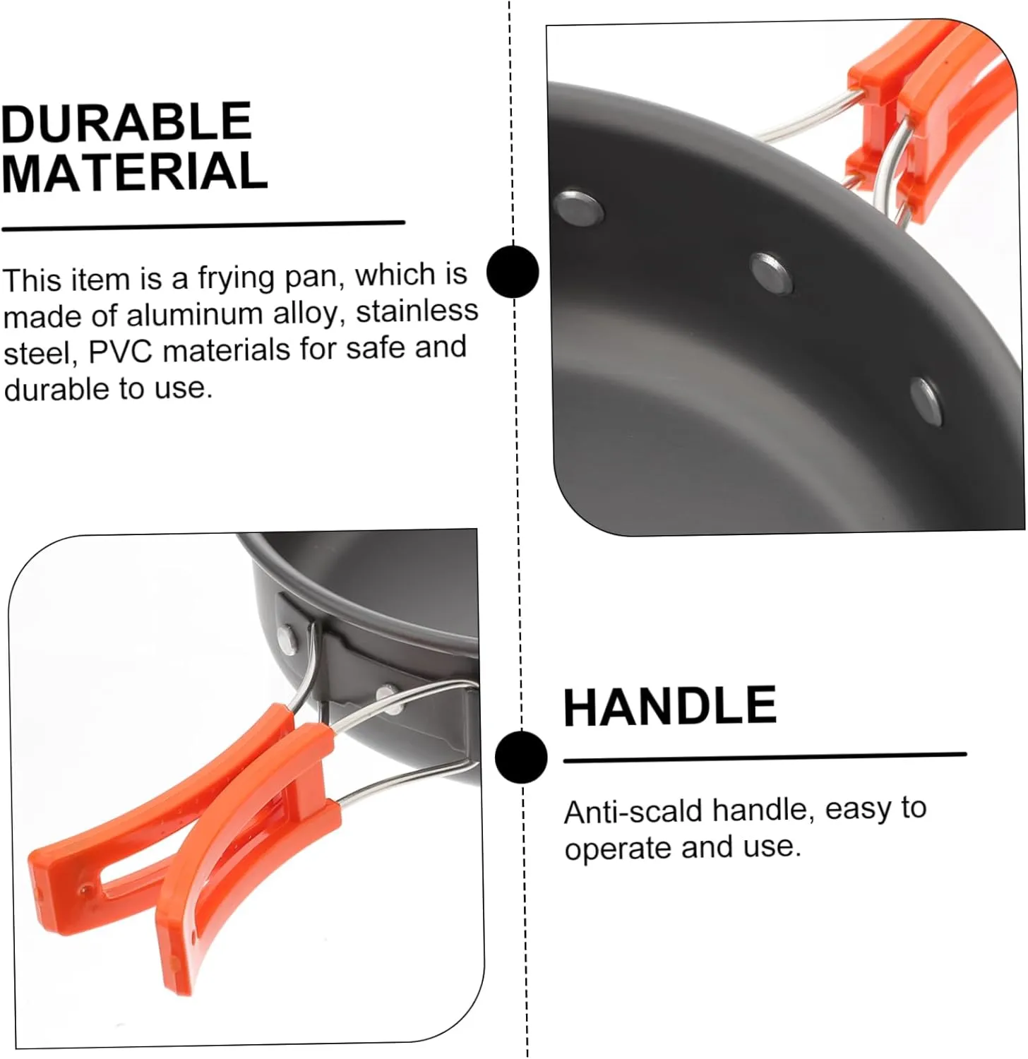BESPORTBLE Camping Frying Pan Kettle Boiler Cook Camping Portable Stove Saucepan Camping Stove Camp Stove Pots