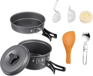 BESPORTBLE Outdoor Cooking Tools Portable Camping Cookwares Aluminum Alloy Camping Cookware Outdoor Cookwares