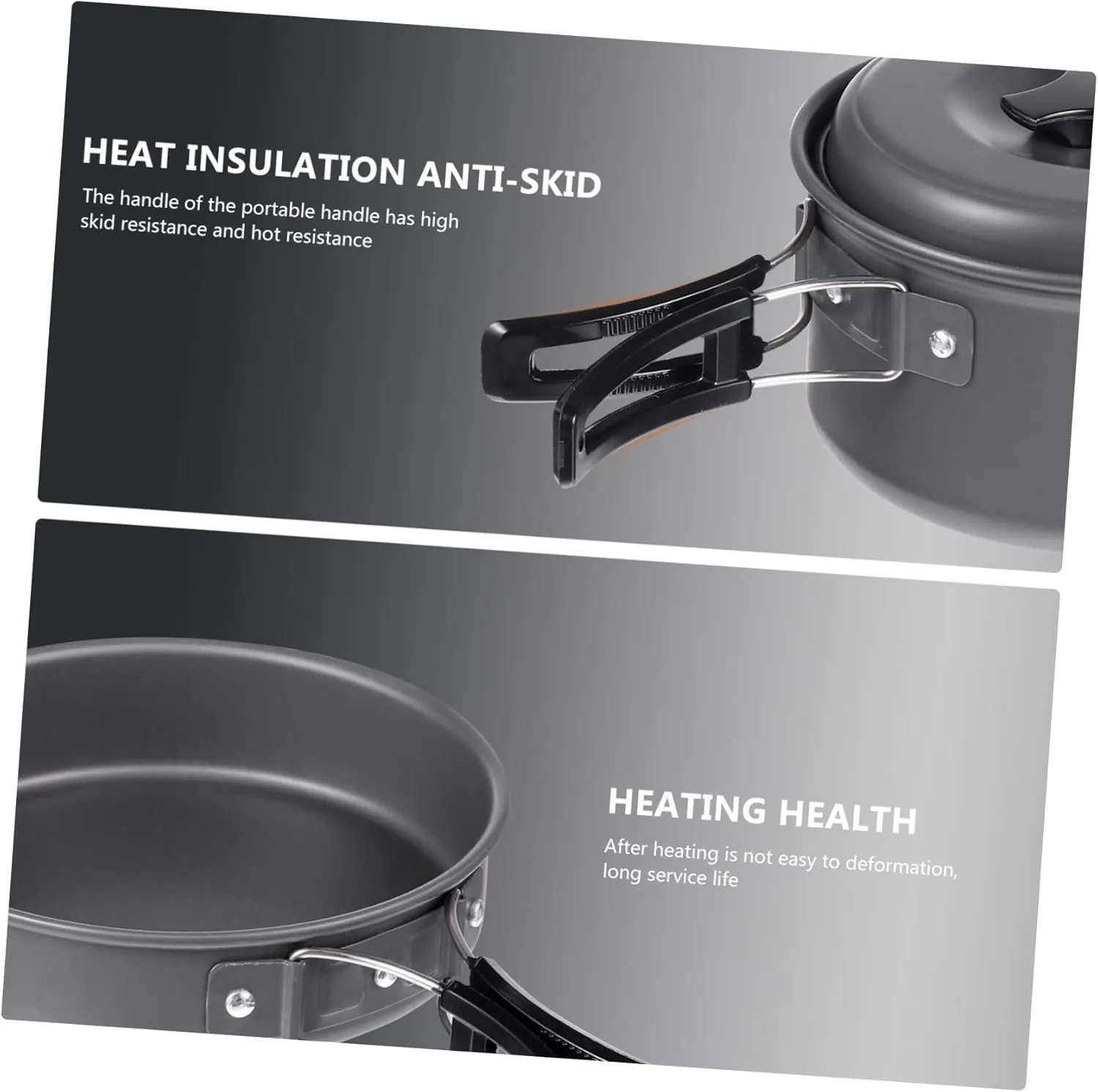 BESPORTBLE Outdoor Cooking Tools Portable Camping Cookwares Aluminum Alloy Camping Cookware Outdoor Cookwares