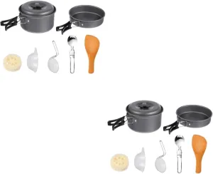 BESPORTBLE Outdoor Cooking Tools Portable Camping Cookwares Aluminum Alloy Camping Cookware Outdoor Cookwares