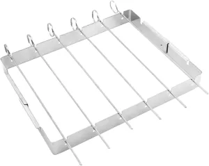 BESPORTBLE Portable BBQ Grill Stainless Steel Outdoor Grill Rack Skewer Holder Perfect for Camping
