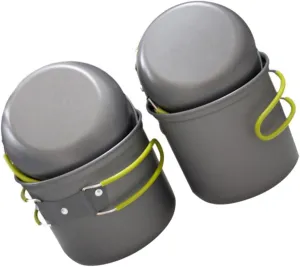 BESPORTBLE Portable Outdoor Cookware Aluminum Oxide Camping Pot Set Complete Picnic Cooking Utensils for Hiking BBQ