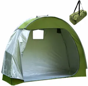 Bike Tent, UV-Proof Waterproof Oxford Bike Shed, Portable Storage Tent Built-in Storage Pockets and Ventilation Windows, Covers for Outside