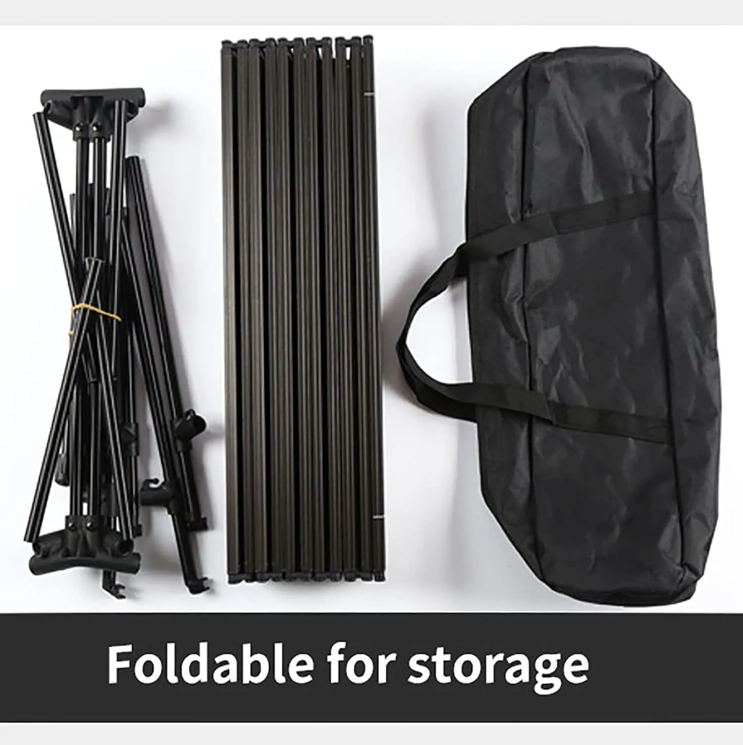 BK&MF Aluminum Portable Camping Table,Outdoor Folding Table Ultralight Roll-up Table Height Adjustable with Carry Bag for BBQ, Party, Camping,A,90x55x45cm(35x22x18inch)