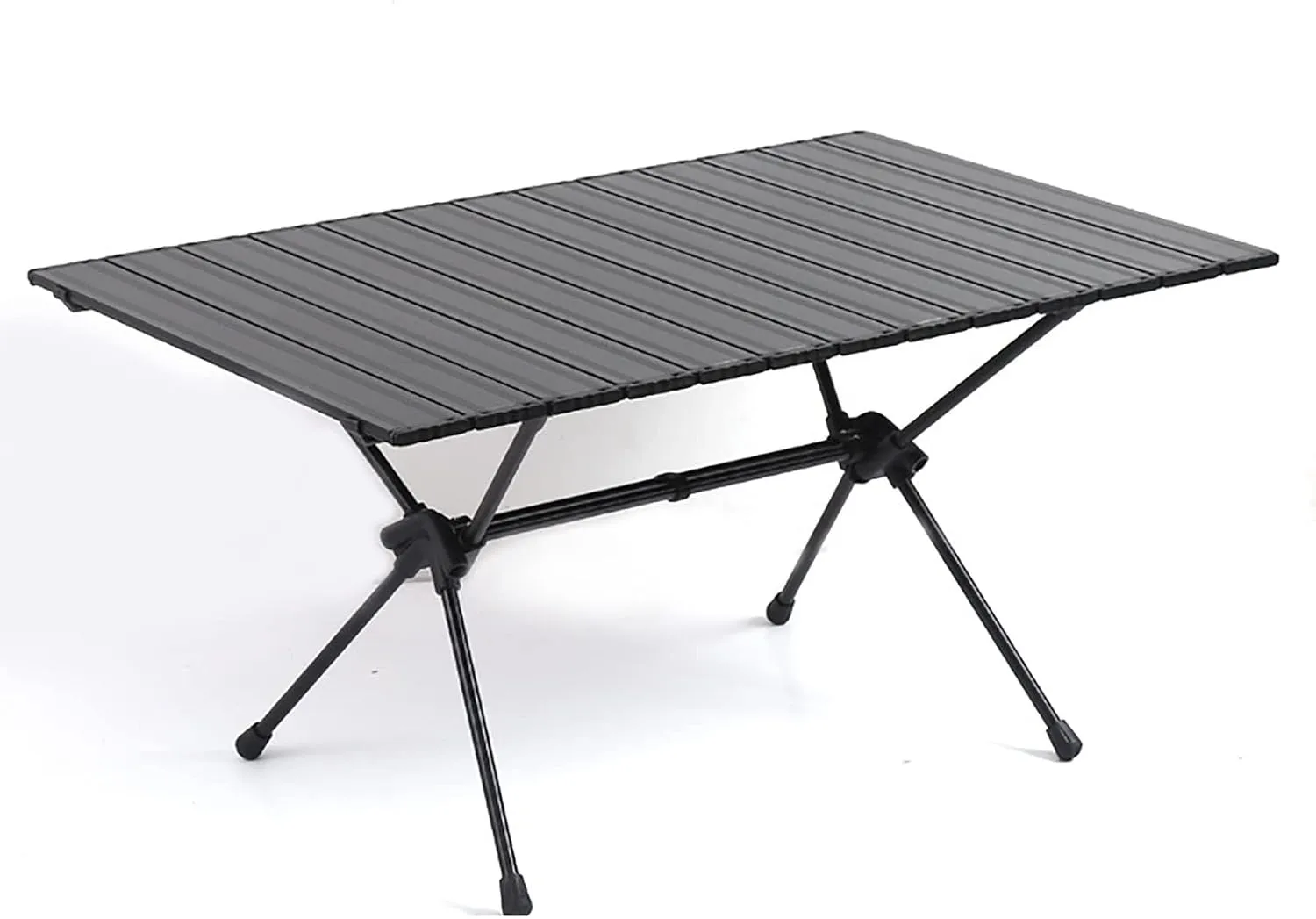 BK&MF Aluminum Portable Camping Table,Outdoor Folding Table Ultralight Roll-up Table Height Adjustable with Carry Bag for BBQ, Party, Camping,A,90x55x45cm(35x22x18inch)