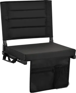 Bleacher Chairs Stadium Seats Cushion with Back Support, Portable Folding Chair