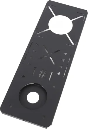 Board for IGT Camping Table, Stainless Steel Fast Connection Slot 4 Holes Portable Tabletop Plate for 65mm Diameter Supply Equipment