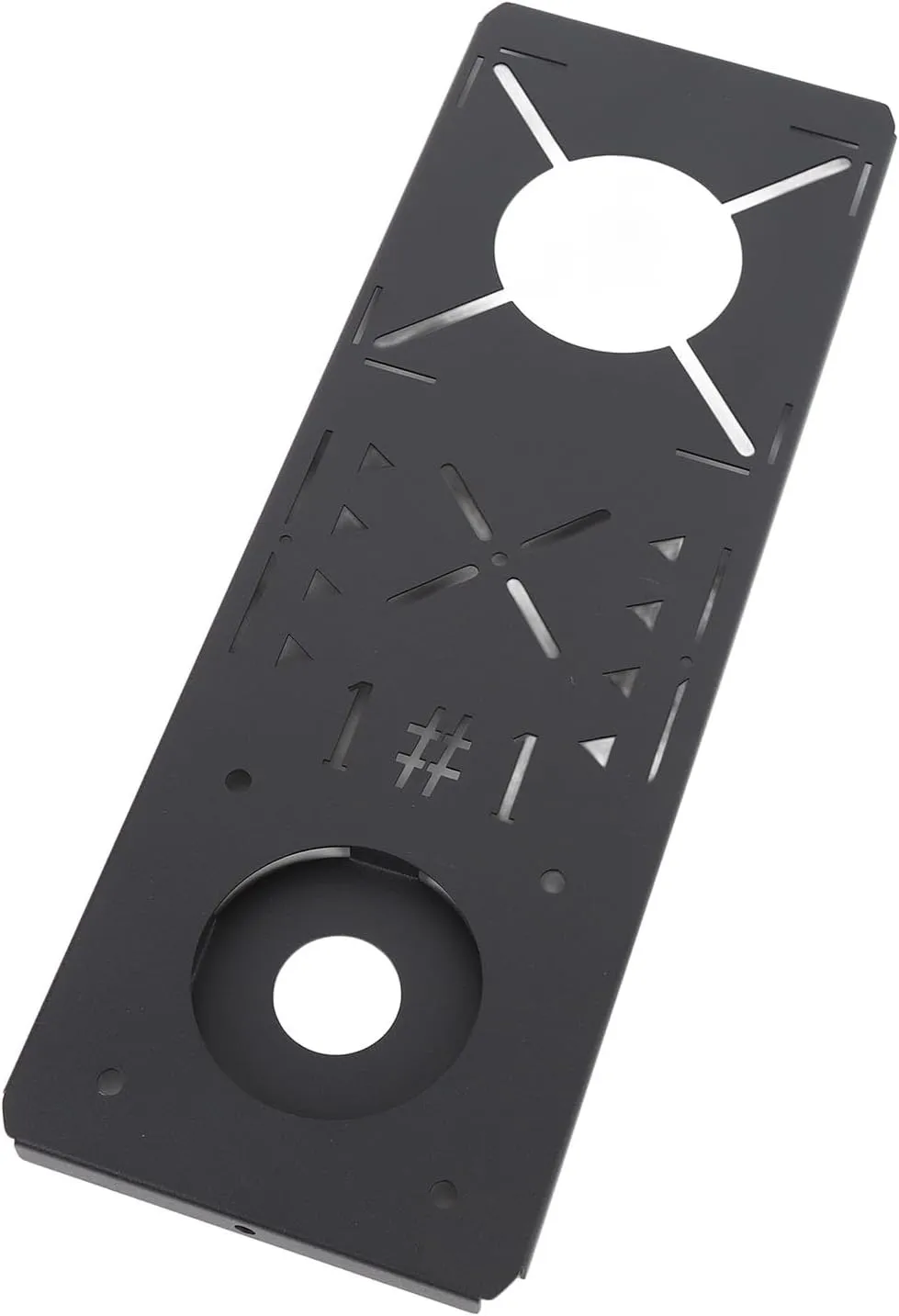 Board for IGT Camping Table, Stainless Steel Fast Connection Slot 4 Holes Portable Tabletop Plate for 65mm Diameter Supply Equipment
