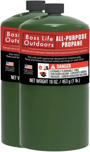 Boss Life Coleman Propane Cylinders - 16 Oz (2 Pack)