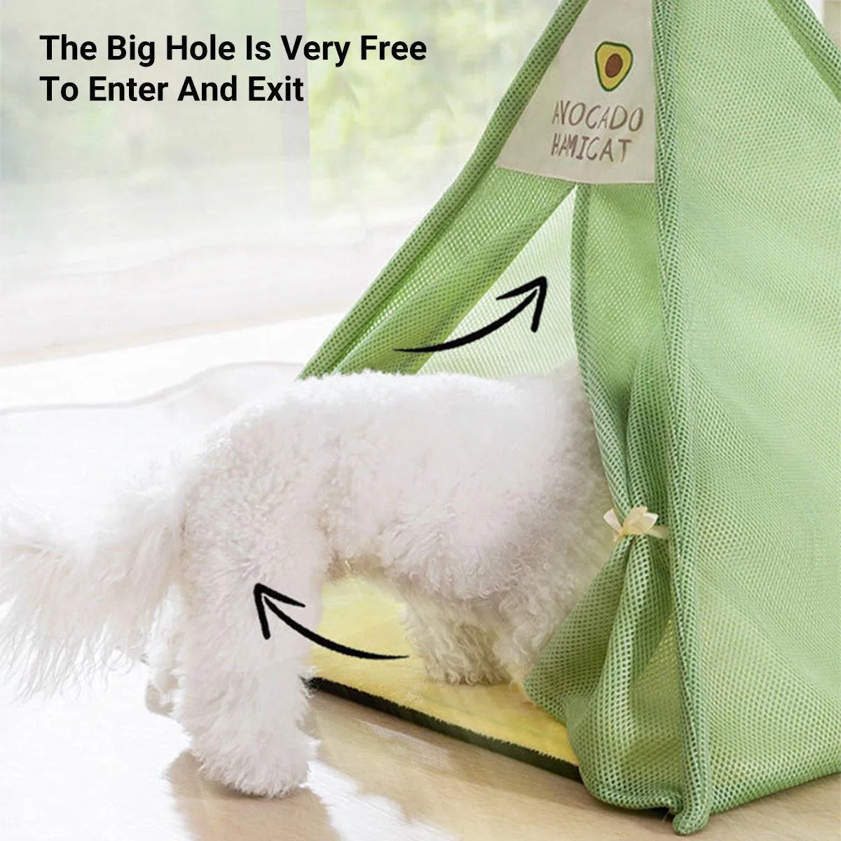 Breathable Dog Tent Kennel Small Pet Bed Spring Summer Cat House Pet Supplies