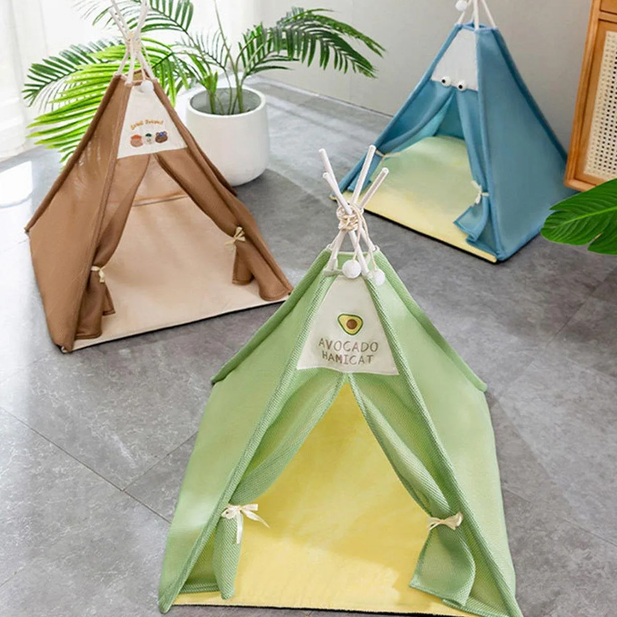 Breathable Dog Tent Kennel Small Pet Bed Spring Summer Cat House Pet Supplies